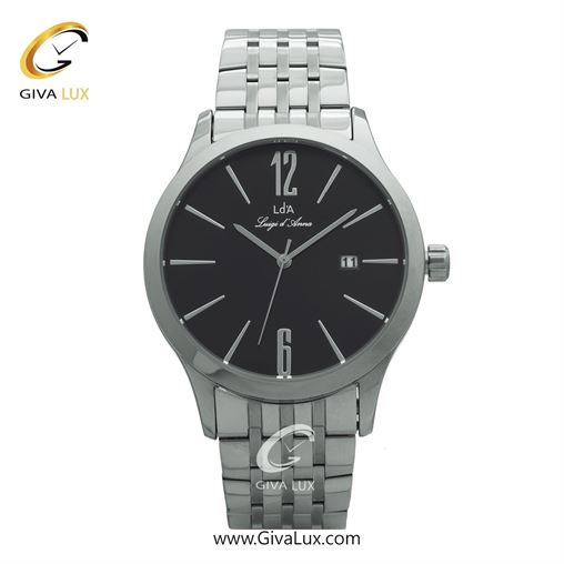 ساعت مچی اورجینال مردانه LdA | لوئیجی د آنا | Luigi d'Ana نقره ای | نقره ای| مشکی| کد رفرنس 2419